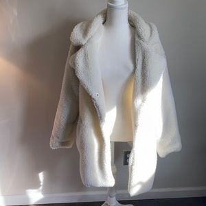 Cream teddy coat